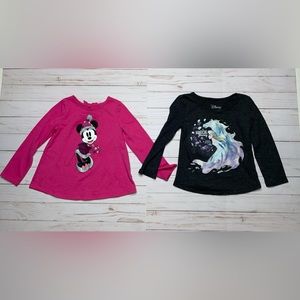 Disney Jumping Beans Toddler Girls Long Sleeve Shirt Size 3T
